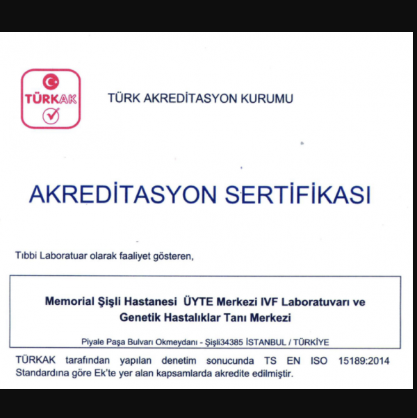 ISO 15189 Tıbbi Laboratuvarlar için Kalite Belgesi Alınmasına Embriyoloji Laboratuvarımız 10. Kez, Genetik Laboratuvarımız ise 6. Kez Hak Kazandı